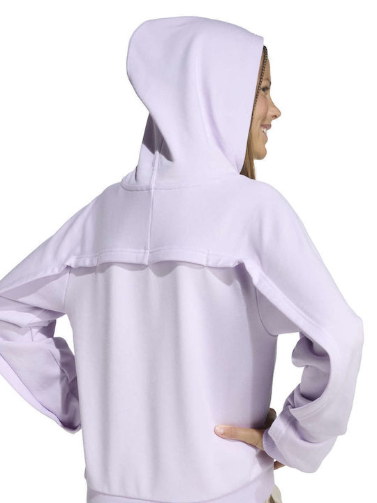 Kinder-Sweatshirt Gekürzt mit Kapuze Lilac Sweatshirt