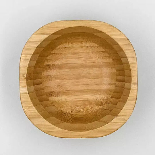 Pandaboo Παιδικό Μπωλ Φαγητού από Bamboo Κίτρινο