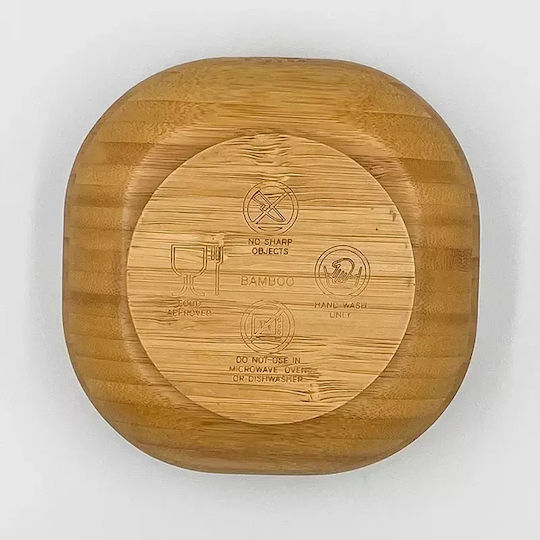 Pandaboo Παιδικό Μπωλ Φαγητού από Bamboo Πορτοκαλί