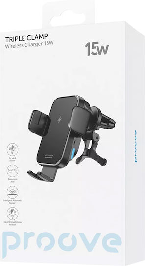 Proove Car Mobile Mount 4 to 6.9 Inches with Adjustable Hooks Black