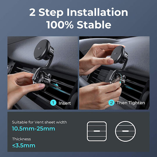 Lisen Car Mobile Mount with Magnet MagSafe Black