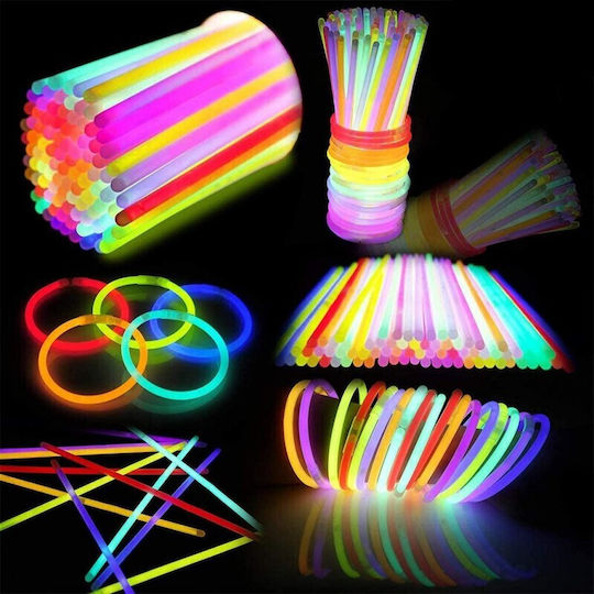 Glow Sticks Armbänder Stäbchen Verschiedene Farben Set 100 Stücke