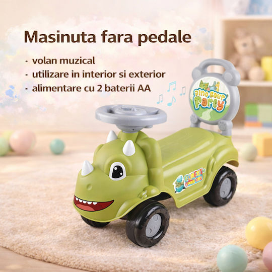 Premergător Mașinuță Ride On pentru 12++ Luni cu Sunete Verde