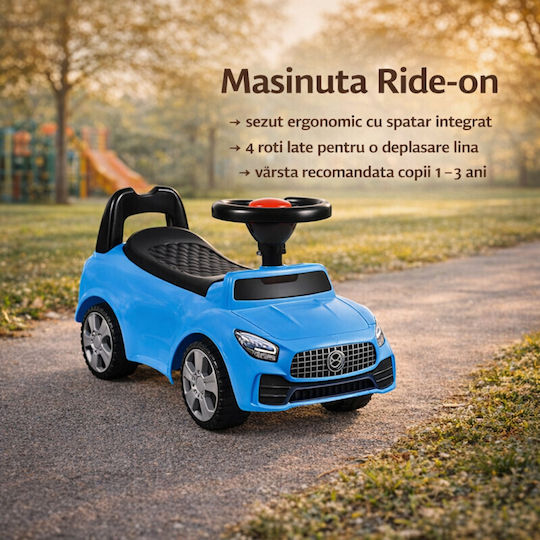 Lauflernhilfe Auto Ride On für 12++ Monate Blau