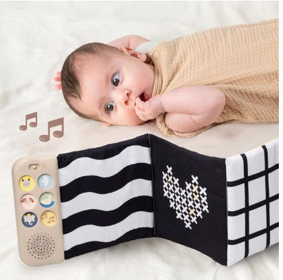 Taf Toys Soothing Sounds Activity Book Fabric with Sounds for Newborns
