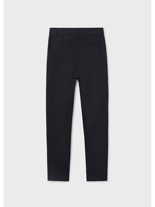 Mayoral Kids Chino Fabric Trousers Black Basic