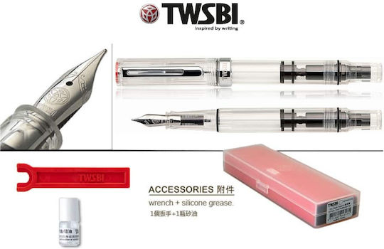 Twsbi Writing Pen Extra Fine Transparent