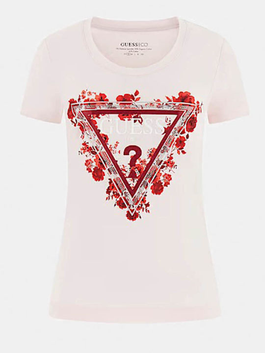 Triangle Women's Short Sleeve T-shirt Pink