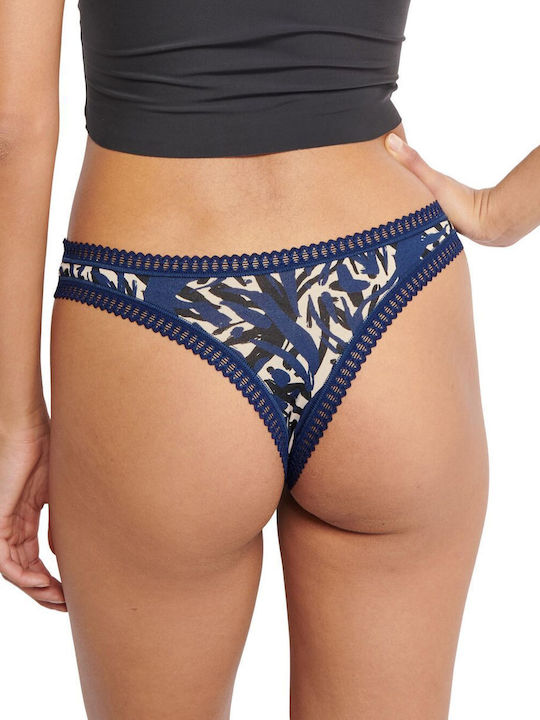 Βαμβακερά Damen Zeichenfolge 3Pack mit Spitze Colorful