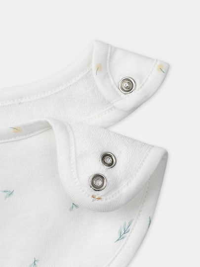 Sergent Major Lätzchen Stoff mit Taste Beige 3Stück