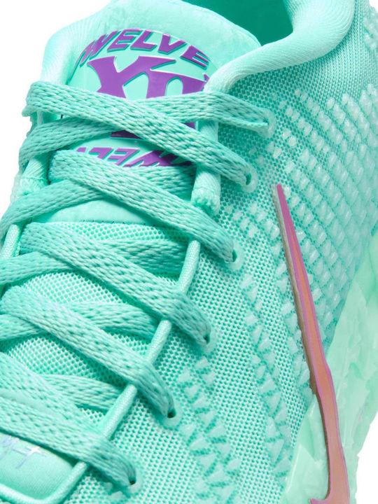 Ja 3 Twelve Time Low Basketball Shoes Bleached Turquoise Safety Orange Vivid Purple