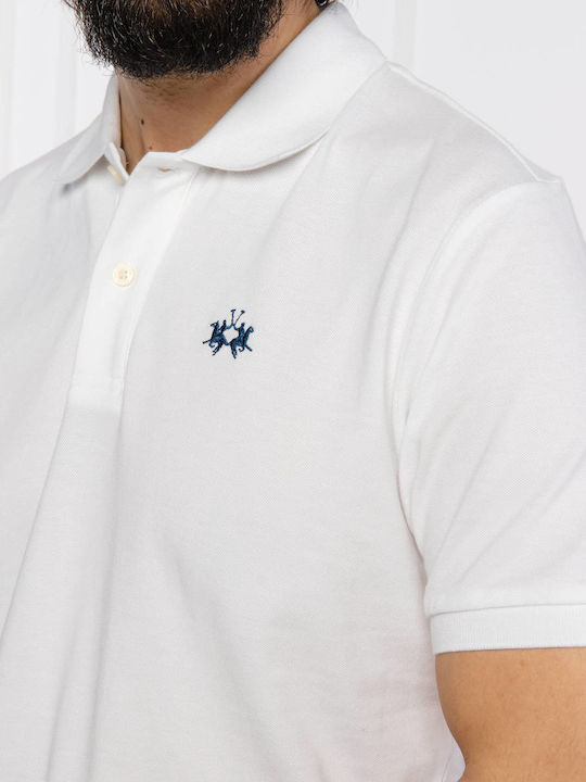 Polo Short Sleeve White Blouse