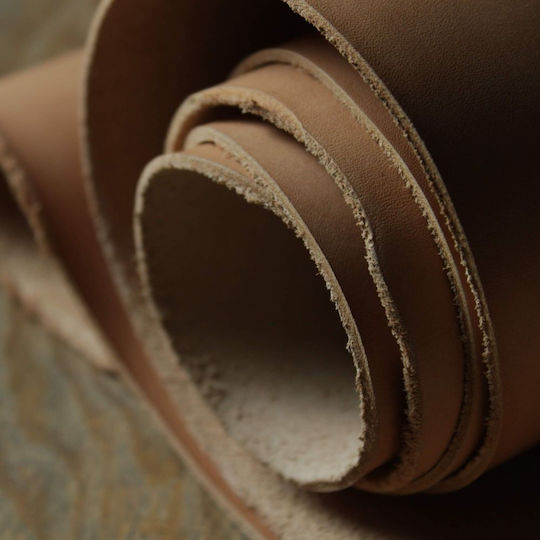 Vegetable Tanned Leather Baketa Beige Tan