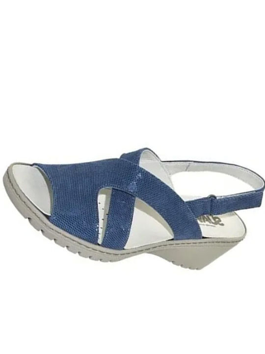 Anatomische Damenplattformen Blau