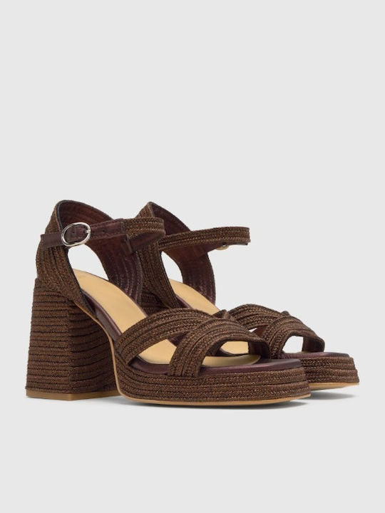 Leder Sandalen Braun