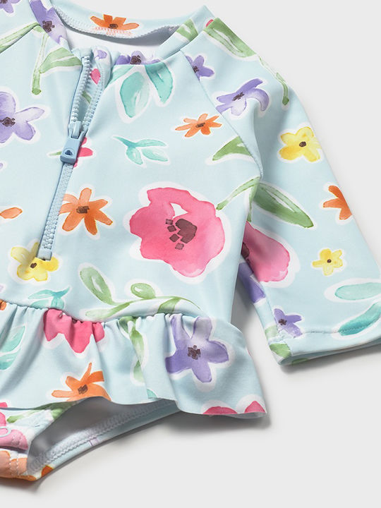 Mayoral Kids Swimwear Swimwear Set with Hat Bay Leaf Mint