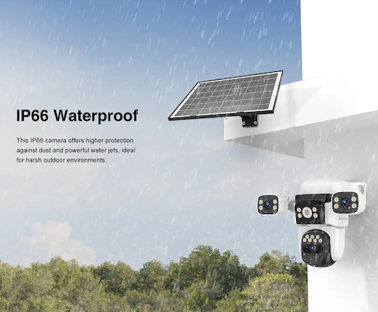 Vstarcam CB621SR IP Triple Κάμερα Παρακολούθησης Wi-Fi Full HD 1080p Αδιάβροχη Μπαταρίας με Αμφίδρομη Επικοινωνία και Φακό 4mm