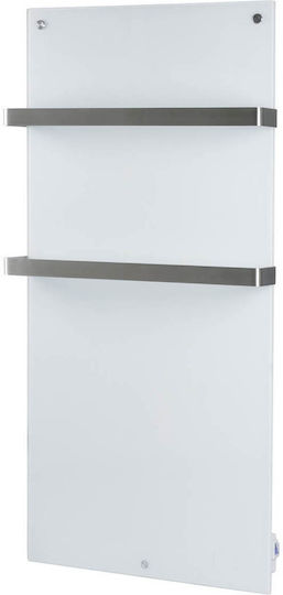 Eurom Sani Radiator Electric Pentru Prosoape Cu Fațadă De Sticlă 1000W 127x55cm Albă