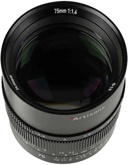 7artisans Full Frame Camera Lens 75mm f/1.4 Telephoto for Sony E Mount Black