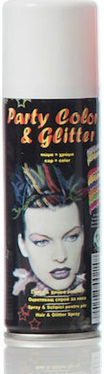 Party Color & Glitter Αποκριάτικο Σπρέι Μαλλιών για Halloween 125ml Λευκό