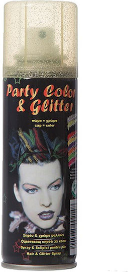Carnival Hair Spray 125ml Gold Glitter 8021990