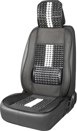 Husă Scaun Auto Bile De Masaj Suport Lombar Tetieră Dimensiuni 131 X 46 Cm Culoare Neagră
