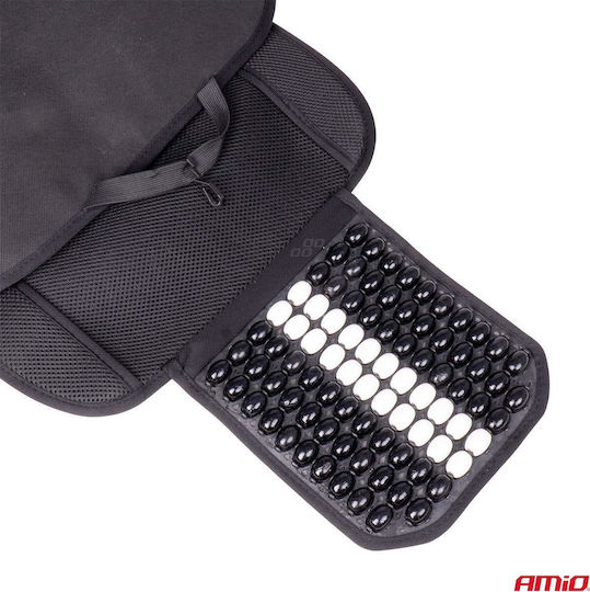 Husă Scaun Auto Bile De Masaj Suport Lombar Tetieră Dimensiuni 131 X 46 Cm Culoare Neagră