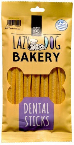 STAC LAZY DOG BAKERY DENTAL Zahnpflege Stick Hund für Mittlere Rassen mit Geschmack Banane 70gr 7Stück
