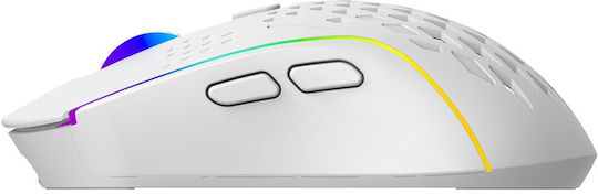 Buzz Ασύρματο RGB Gaming Ποντίκι 4800 DPI Λευκό