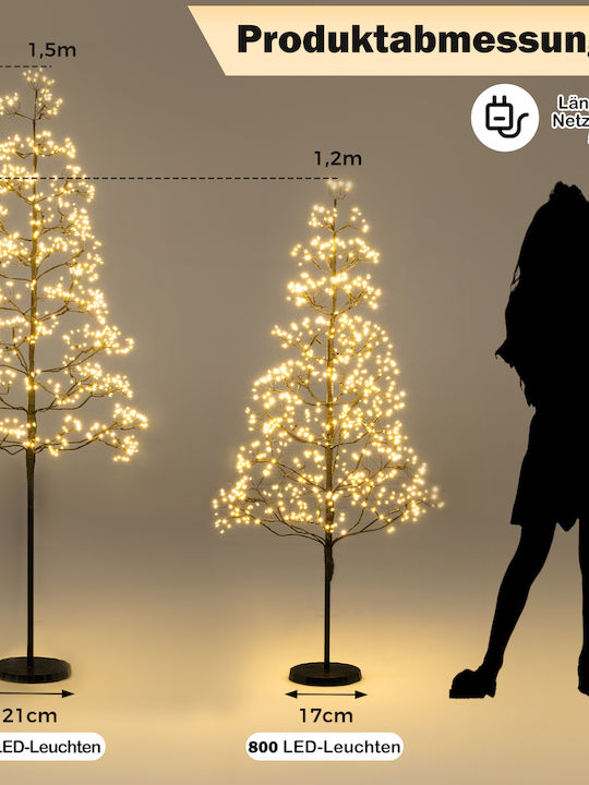 Weihnachtsbaum 150cm mit LED-Beleuchtung Weiß