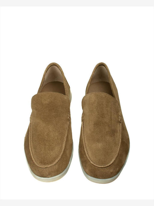 Suede Ανδρικά Loafers σε Πράσινο Χρώμα