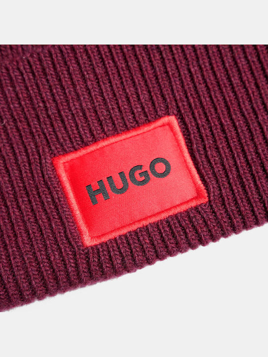 Xaff 6 Beanie Beanie Knitted in Burgundy color