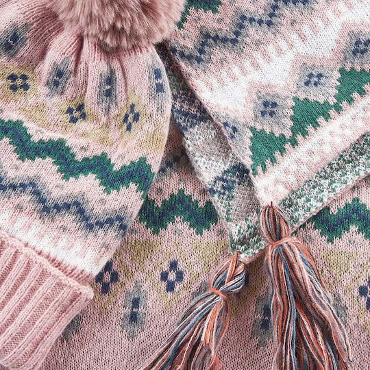 Beanie Beanie Knitted in Pink color