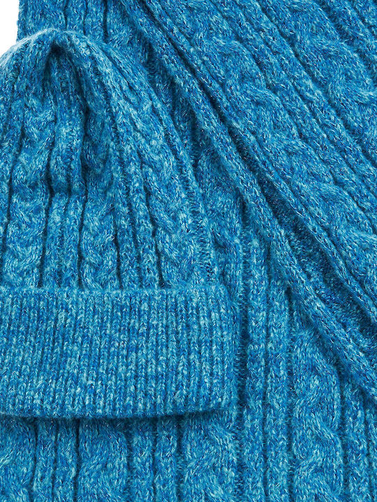 Beanie Beanie Knitted in Navy Blue color