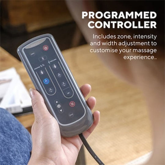 Homedics Seat Massage Shiatsu for the Waist, the Back, the Legs & the Hands with Vibration and Heating Function Gray