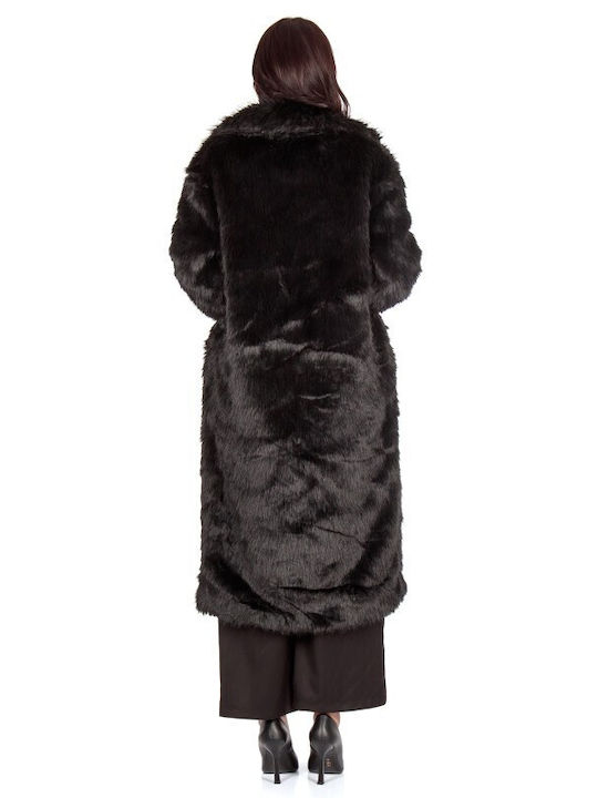 Women's Long Fur Black