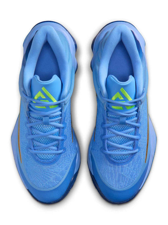 Giannis Immortality 4 Χαμηλά Μπασκετικά Παπούτσια Royal Pulse / Deep Royal / Volt / Hyper Turquoise