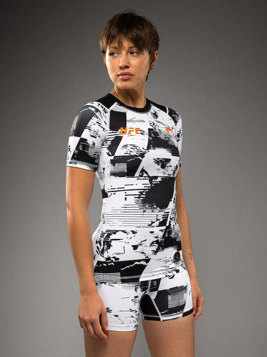 Venum Short Sleeve Shirt VNMUFC-00447-108 for MMA / Jiu-Jitsu White