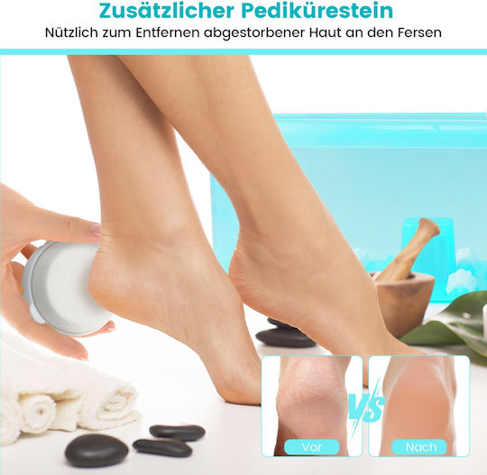 Costway Foot Bath with Vibration and Heating Function Blue