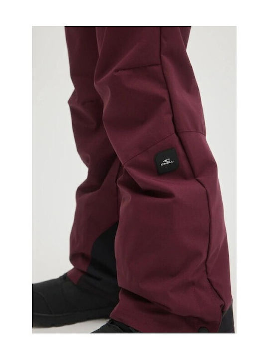 O'Neill 1550023-43019 Γυναικεία Σαλοπέτα Σκι & Snowboard Κόκκινη