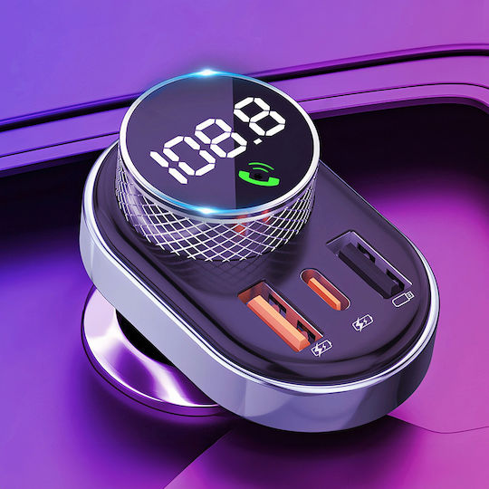 Proove Car Charger Fm Modulator Fmsl30110001 Usb Type-c U-disk Tf Bluetooth 5.4 Fast Charge 30w Black