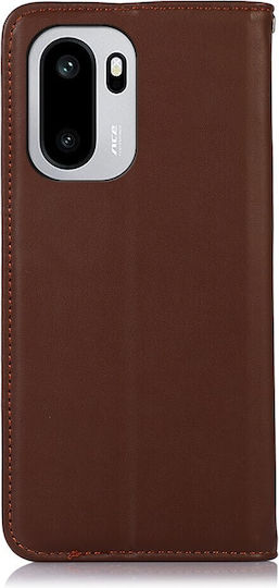 Khazneh Leder Book Hülle Braun OnePlus 15R 5G