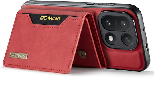 Dg.ming M2 Series Hard Case Magnetic Wallet Red OnePlus 15 5G