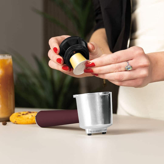 Berlinger Haus Μηχανή Espresso 950W Πίεσης 20bar Matte Burgundy BH-9848