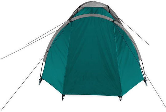 Nils Mountaineering Camping Tent Green 3 Seasons for 2 People Waterproof 3000mm 205x150x105cm