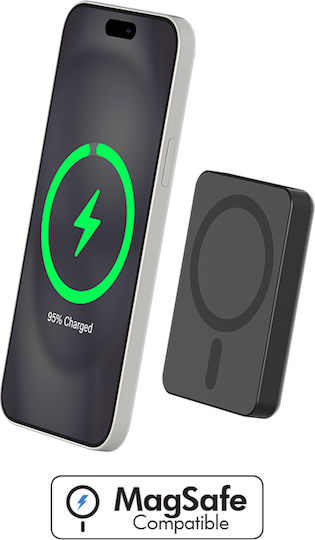 Force Power MagSafe Power Bank 5000mAh 15W mit USB-C Anschluss Schwarz
