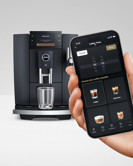 Jura E8 Cosmic Automatic Espresso Machine 1450W Pressure 15bar for Cappuccino with Grinder Black
