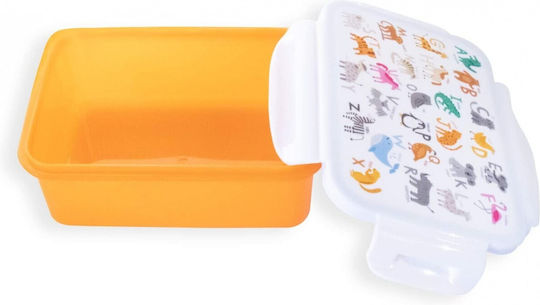 Exas Paper Plastik Kinder Lebensmittelbehälter Orange 16 x 12 x 6.5cm