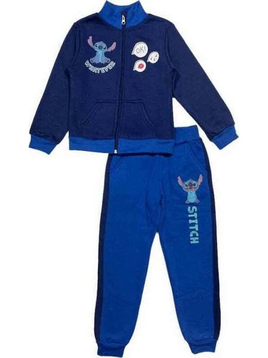 Kids Sweatpants Set Dark Blue 2pcs Lilo & Stitch