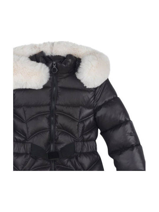 Kinder Freizeitjacke mit Kapuze Black